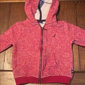 Nautica Red Hoodie Jacket| Size: 18 Months